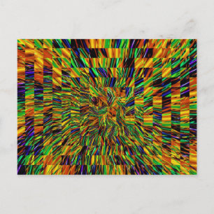 Cute Coola Abstrakt Mönster ’Rainbow Swirl’ Vykort