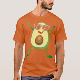 Cute Coola Dancing Avocado Vegan Food Graphic Guac T Shirt