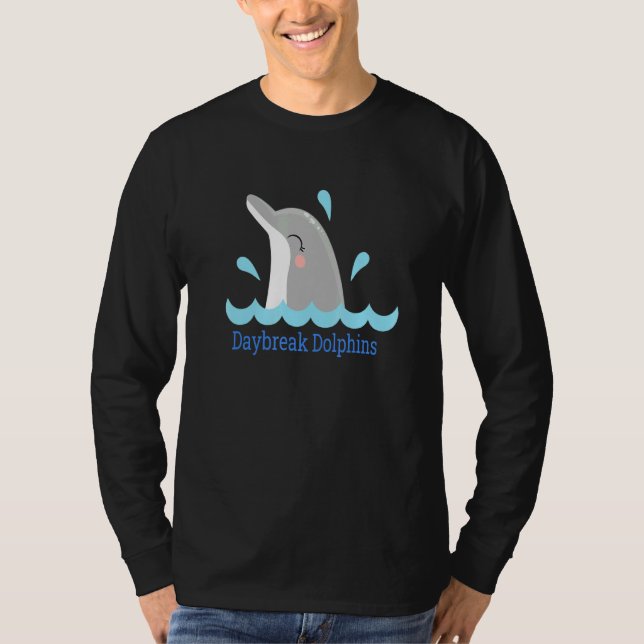 Cute Coola Dolphins Daybroke Elementary School ut  T Shirt (Framsida)