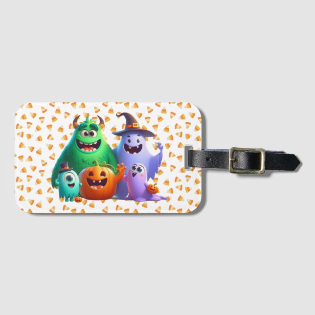 Cute & Coola, Halloween Monsters Bagagebricka (Framsida horisontal)