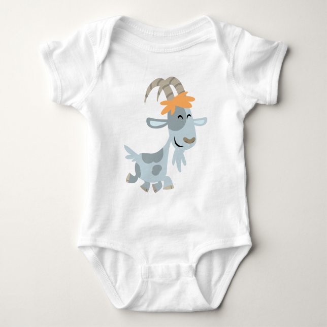 Cute Coola Tecknad Goat Baby Apparel T Shirt (Framsida)