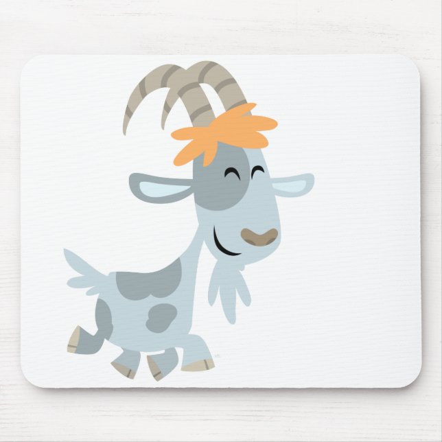 Cute Coola Tecknad Goat Mousepad Musmatta (Framsidan)