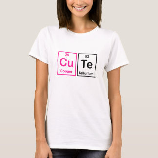 CUTE Copper and Tellurium Periodic Bord T-shirt