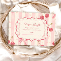 Cute Coquette Cherry on Top Baby Diapper Raffle