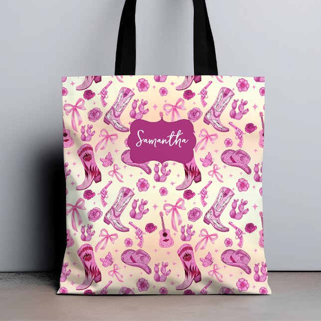 Cute Coquette country girl aesthetic pattern Tygkasse (Skapare uppladdad)
