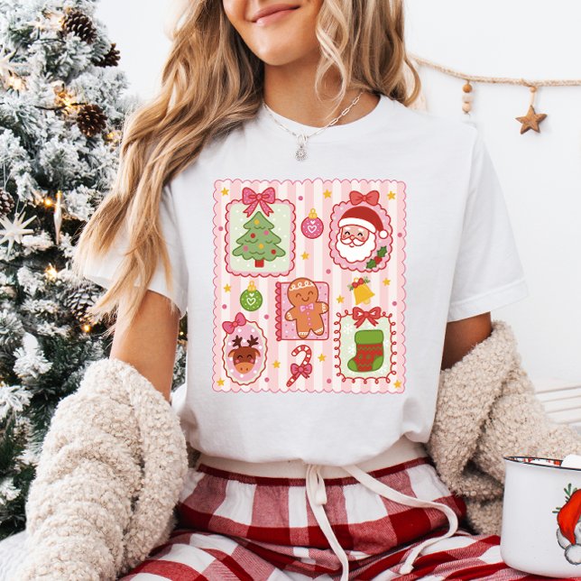 Cute Coquette Girly Frames Christmas T Shirt (Skapare uppladdad)