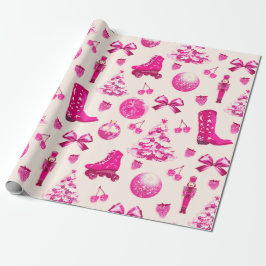 Cute Coquette Girly Preppy Rosa jul Presentpapper