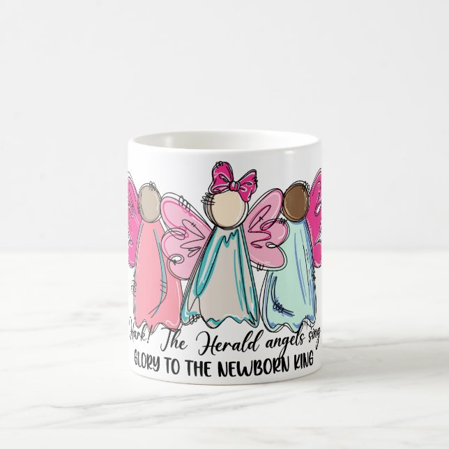Cute Coquette-julen Änglar Kaffemugg (Center)