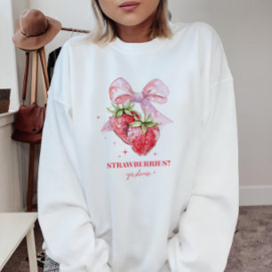 Cute Coquette Rosa Strawberry Älskare Graphic T Shirt