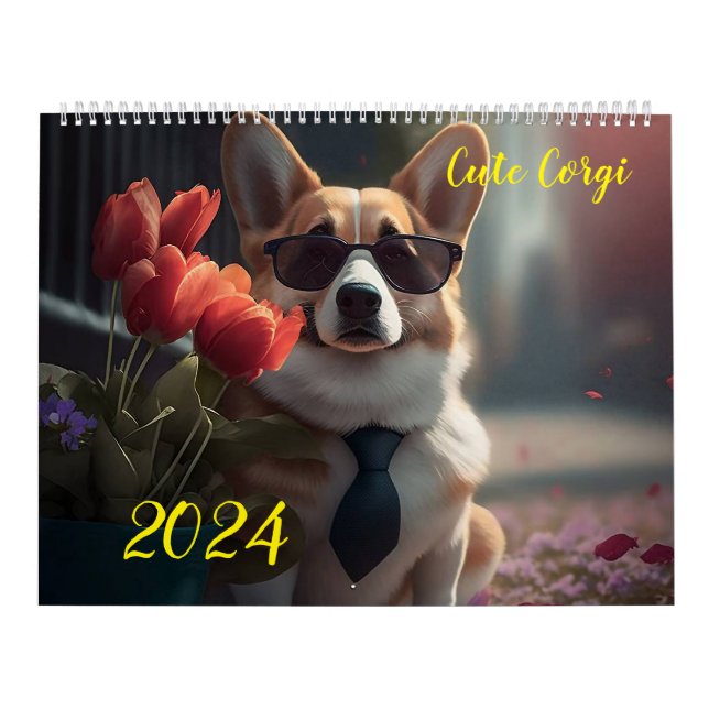 Cute Corgi. 2024 Kalender (Omslag)