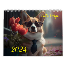 Cute Corgi. 2024 Kalender
