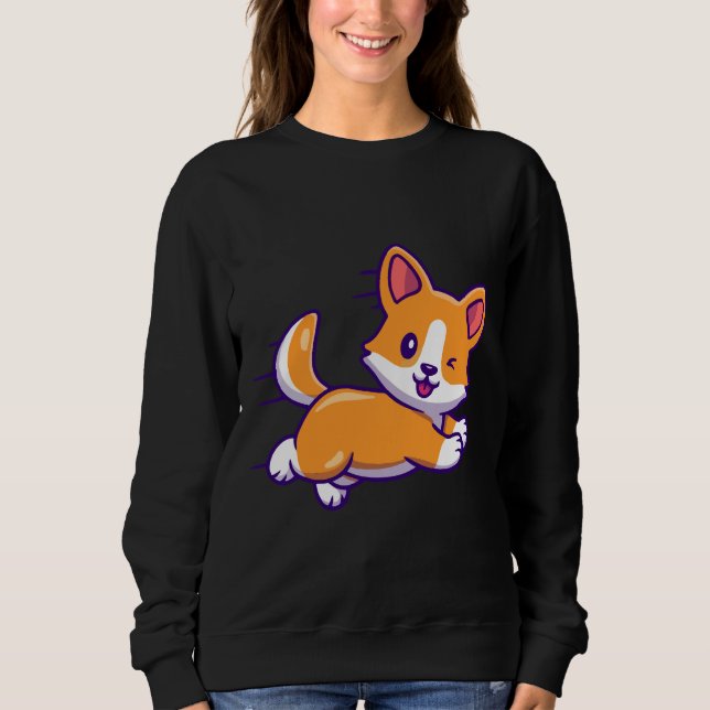 Cute Corgi 468 T Shirt (Framsida)