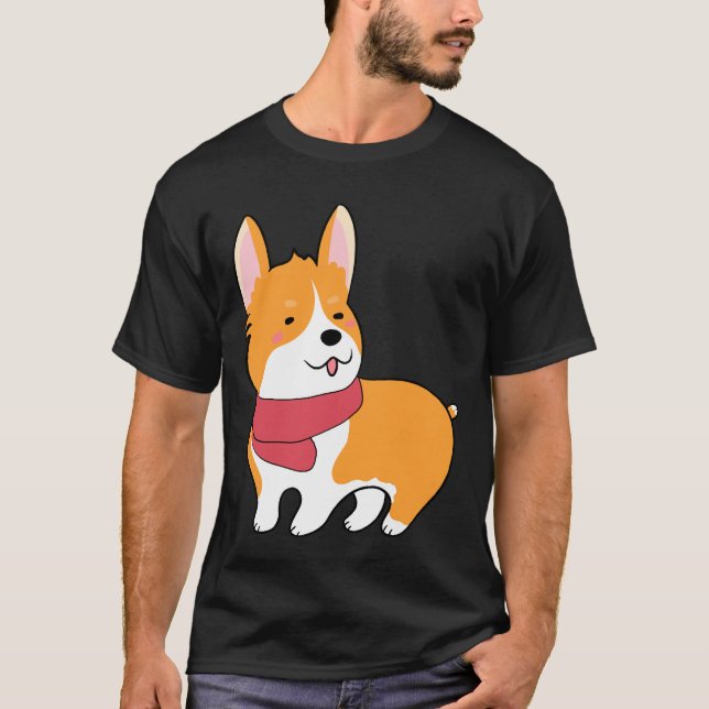 Cute Corgi 527 T Shirt (Framsida)