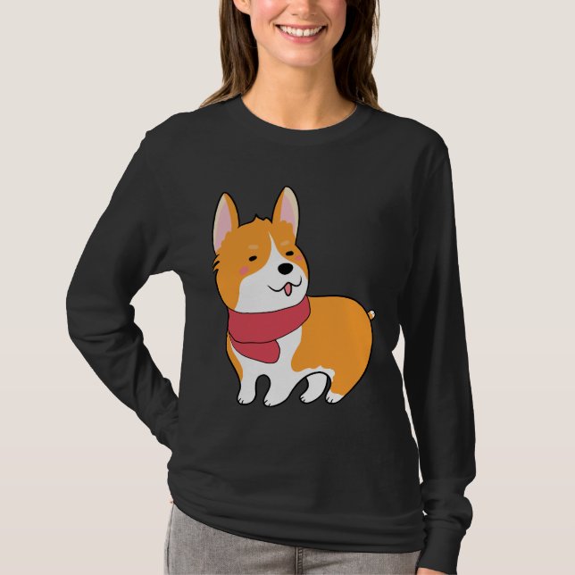 Cute Corgi 527 T Shirt (Framsida)