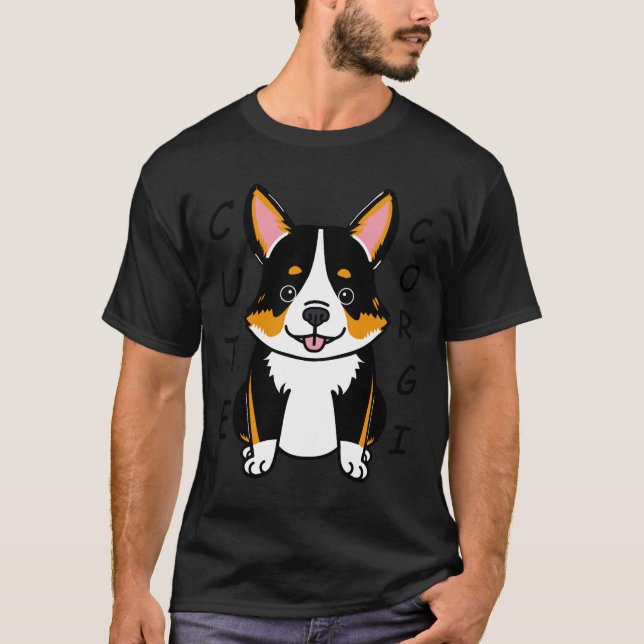 Cute Corgi 629 T Shirt (Framsida)