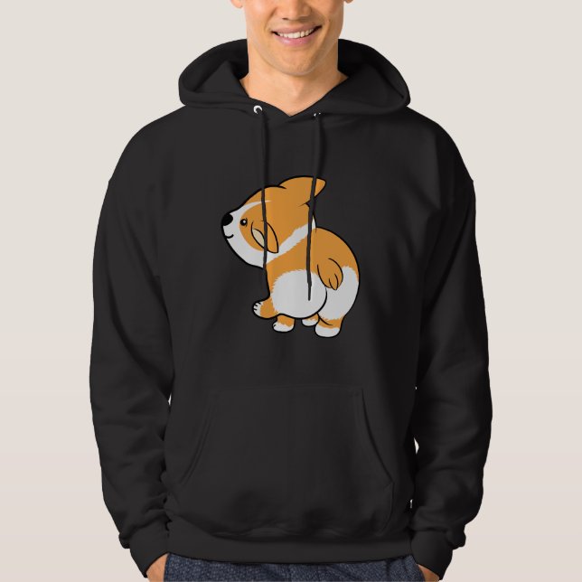 Cute Corgi 731 Hoodie (Framsida)