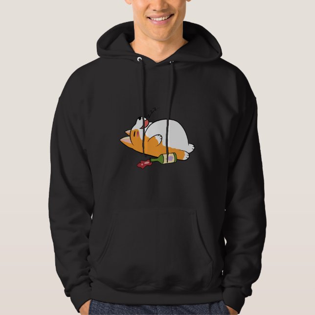 Cute Corgi 732 Hoodie (Framsida)