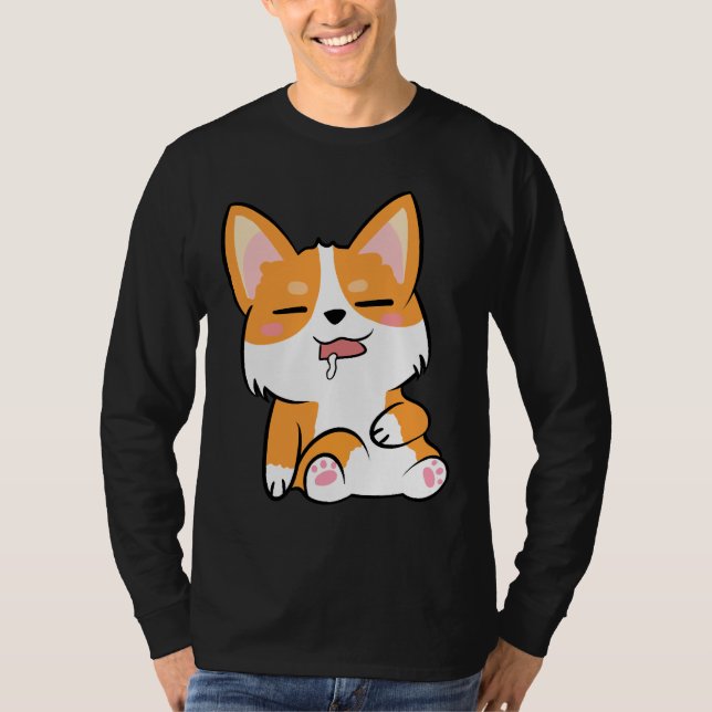 Cute Corgi 743 T Shirt (Framsida)