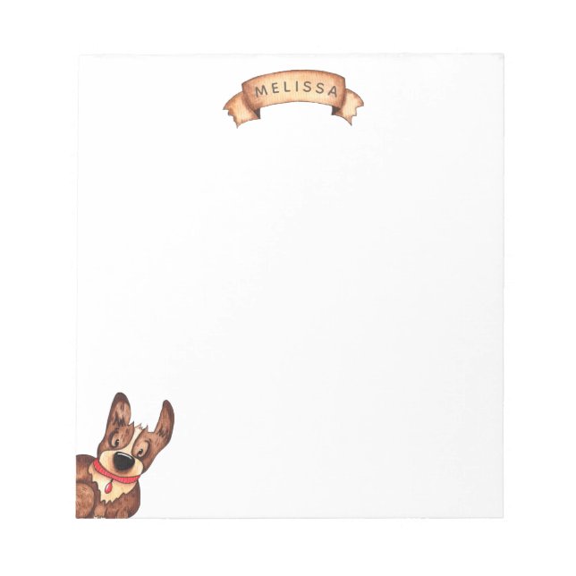 Cute Corgi | ANTECKNINGSBLOCK PERSONLIG (Framsida)