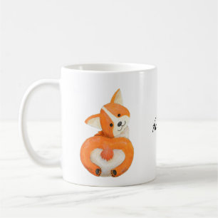 Cute Corgi Butt, corgi älskare-gåva, eget namn Kaffemugg