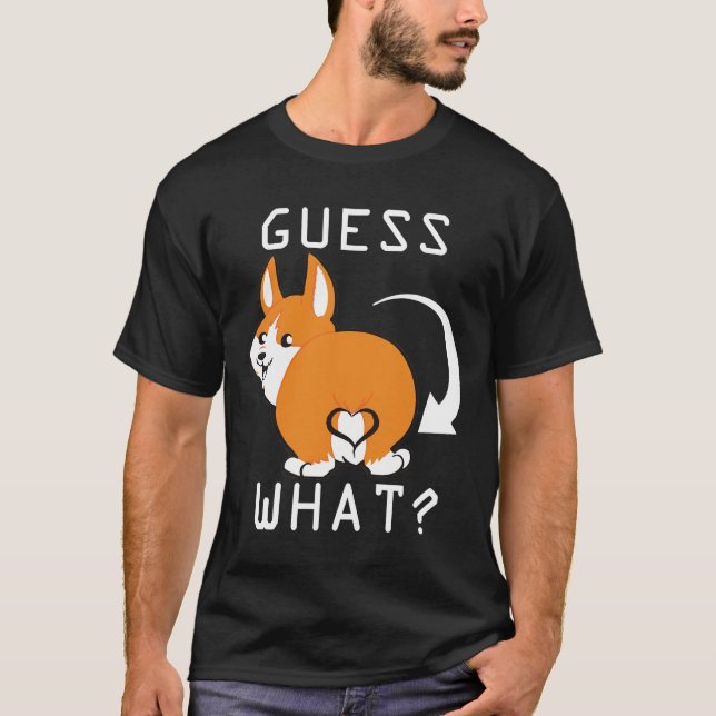 Cute Corgi Butt Essential T Shirt (Framsida)