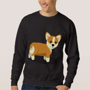 Cute Corgi Butt Lång Ärmad Tröja