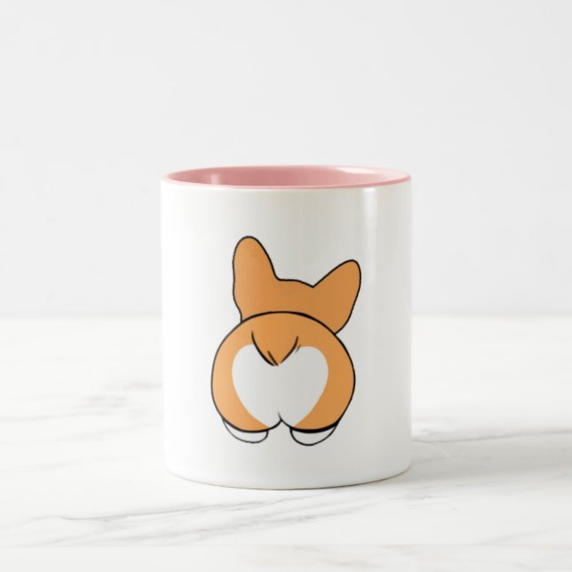 Cute Corgi Butt Mugg - 2 ton (Center)