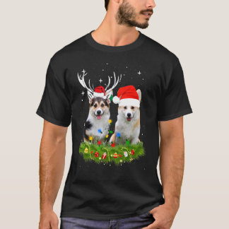Cute Corgi Christmas Christmas Lights Pajama T Shirt