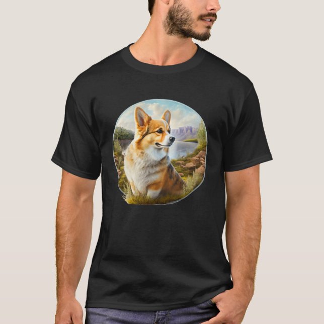 Cute Corgi Cool Pembroke Welsh Corgi  12 T Shirt (Framsida)