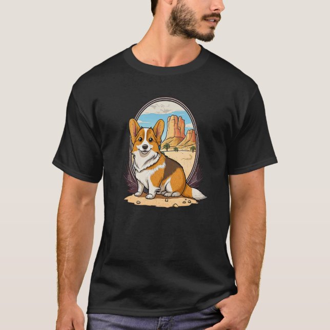Cute Corgi Cool Pembroke Welsh Corgi  18 T Shirt (Framsida)