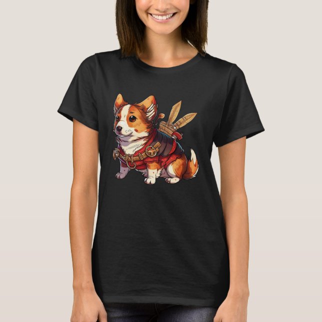 Cute Corgi Cool Pembroke Welsh Corgi  3 T Shirt (Framsida)