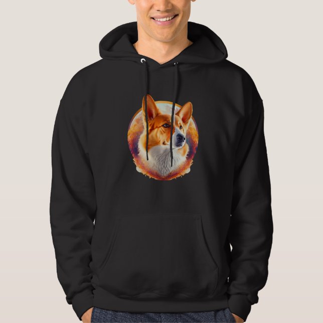 Cute Corgi Cool Pembroke Welsh Corgi  9 Hoodie (Framsida)