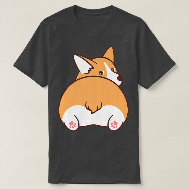 Cute Corgi Dog469 T Shirt (Design framsida)