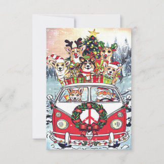 Cute Corgi Funny jul Hund älskare Corgi OSA Kort