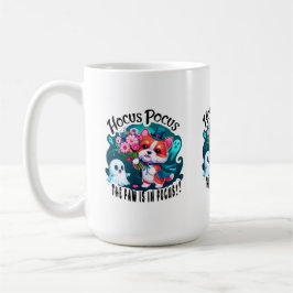 Cute Corgi Halloween Art: Hocus Pocus-temadesign Kaffemugg