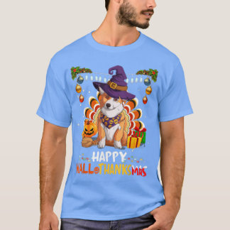Cute Corgi Halloween God jul Lycklig Halloth T Shirt