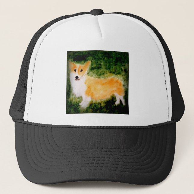 Cute Corgi Hund Art Keps (Framsida)