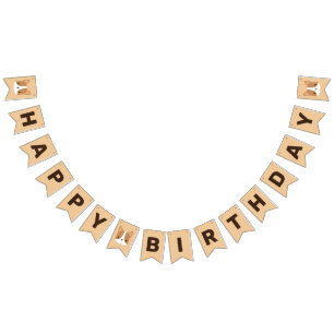 Cute Corgi Hund Birthday Vimplar