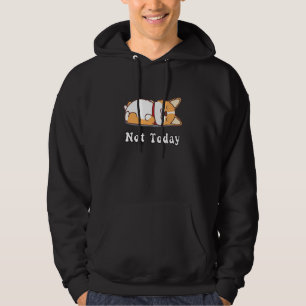 Cute Corgi Hund, i dag inte lazy Animal Hoodie