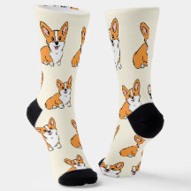 Cute Corgi Hund Mönster Socks