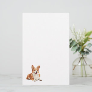 Cute Corgi Hund Stationery Brevpapper