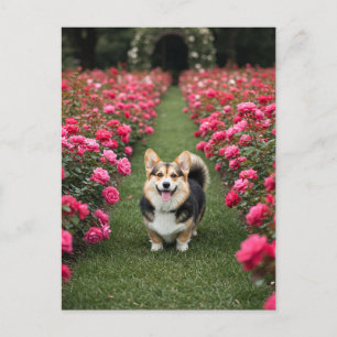 Cute Corgi i Ro vykort