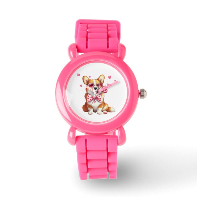 Cute Corgi Kids' Watch Armbandsur (Framsida)