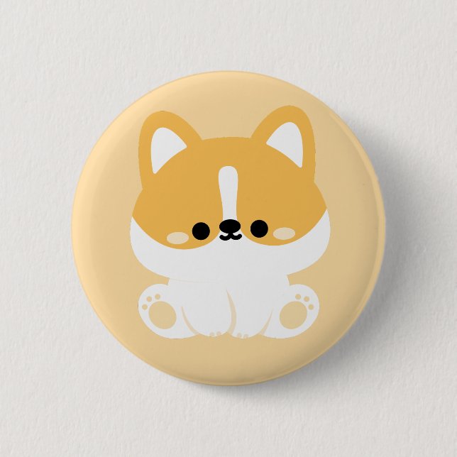 Cute Corgi Knapp (Framsida)