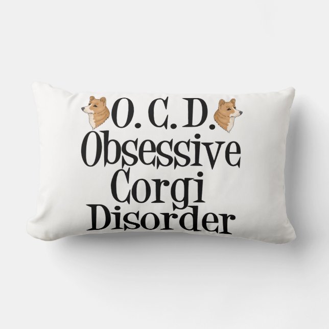 Cute Corgi Lumbarkudde (Framsida)