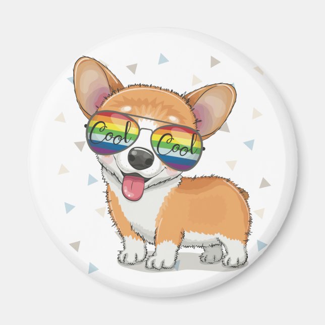 Cute Corgi Magnet (Framsidan)
