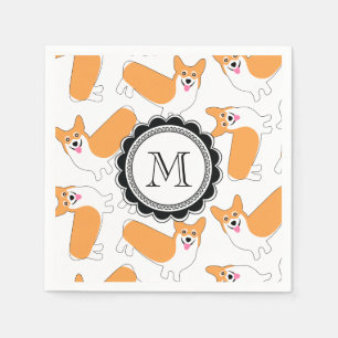 Cute Corgi Mönster Pappersservett