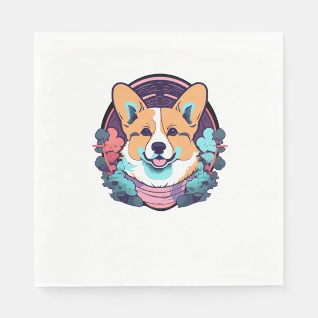 Cute corgi pappersservett (Framsidan)