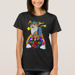 Cute Corgi Puppy-ryggsäck, basket KINDERGARTE T Shirt