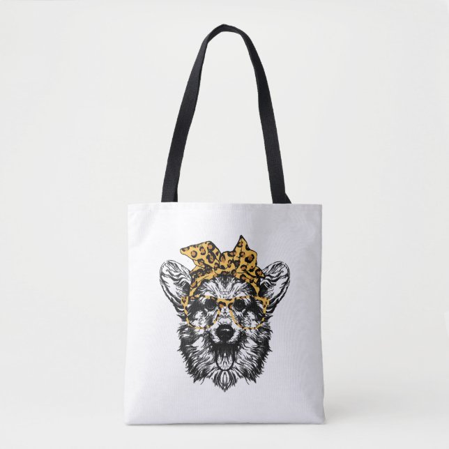 Cute Corgi Rolig hund Älskare Gift Tygkasse (Framsida)